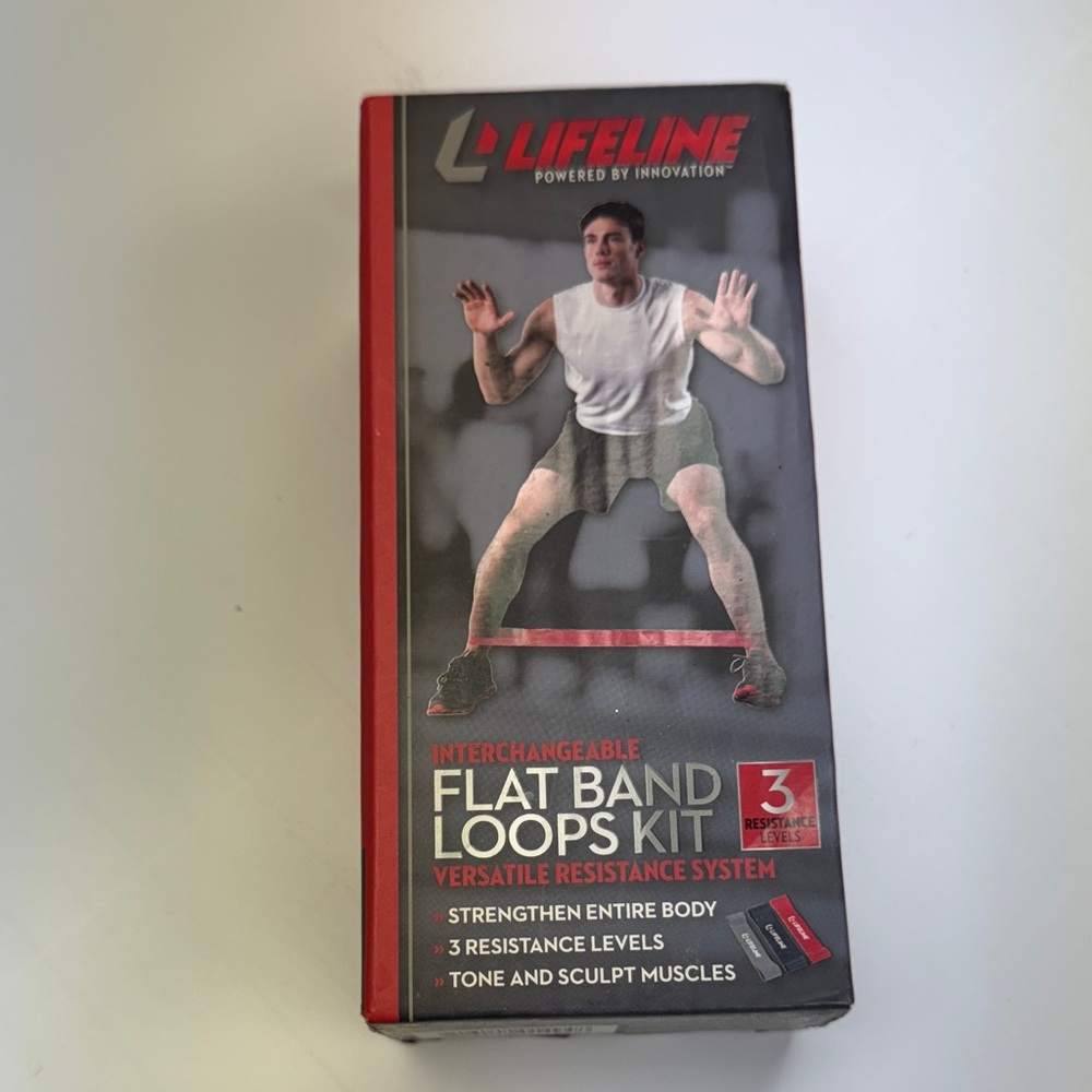 Lifeline Interchangeable Flat band loops kit 3 levels heavy medium light new